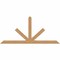 Ekena Millwork Saratoga Timber Gable Bracket, Western Red Cedar, 108"W x 49"H x 5 1/2"D x 5 1/2"F, 11/12 Pitch GBW108X49X0606SAR00SWR - alternate 1